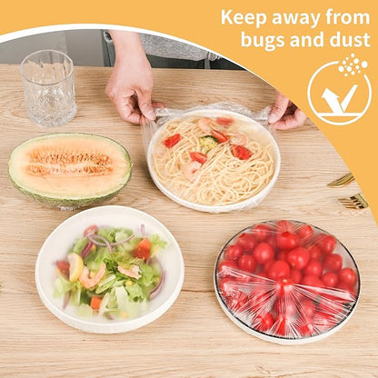200 Bowl Covers Shower Caps for Sourdough Bread Proofing Large Elastic Reusable Plastic Wrap for Food Storage Baking Rising Meal-Prep Fermentation BPA-Free Keep Food Fresh - Image 4