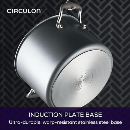 Circulon A1 Series with ScratchDefense Nonstick Induction Cookware, Stockpot with Lid, Pasta Pot, Kitchen Essentials, 8-Quart, Graphite - Image 8
