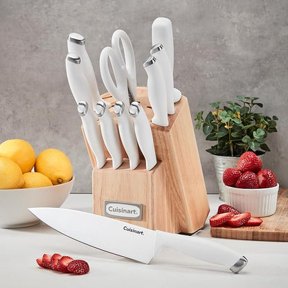 Cuisinart Block Knife Set, 12pc Cutlery Knife Set with Steel Blades for Precise Cutting, Lightweight, Stainless Steel, Durable & Dishwasher Safe, C77SSW-12P (Pack of 2) - Image 2