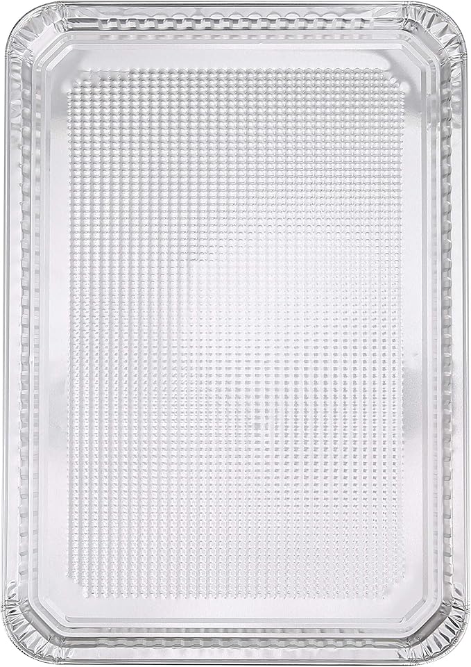 Glad Disposable Bakeware Aluminum Rectangular Cookie Sheets for Baking and Roasting, 12 Count-16" x 11" x 0.25" - Textured, Made from Aluminum - Baking Sheets, Baking Pans, Foil Cookie Sheet - Image 3