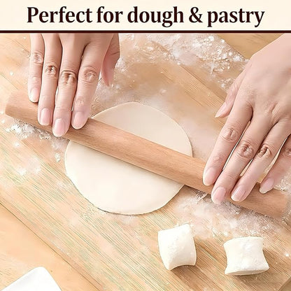 3-Pack 10-Inch Wooden Rolling Pins – Classic 1-Inch Diameter Baking Tools for Dough & Pastry - Image 5