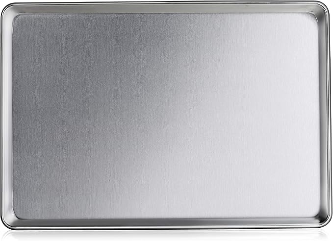 New Star Foodservice Commercial-Grade 18-Gauge Aluminum Sheet Pan/Bun Pan (18 L x26 W x1 H (Full Size) XL Size Measure Oven) - Image 4