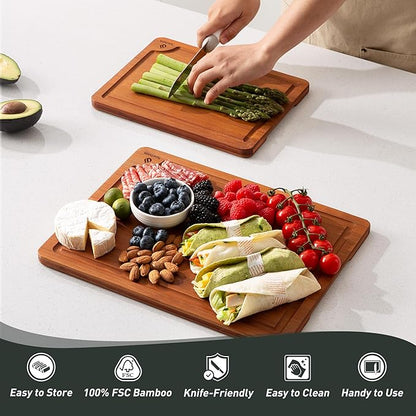 Bamboo Cutting Board Set Non Slip Feet Over Sink Day Gifts Best Mama Mommy Bonus Busy Mom Ever Christmas Xmas Birthday Law Step Stepmom Stepmother Who Have Everything Good Unique Useful Present - Image 8