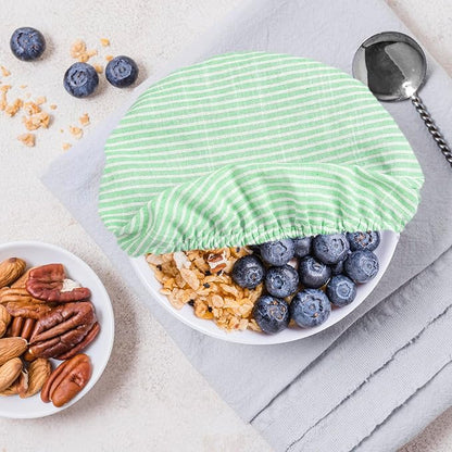 Reusable Bowl Covers, 5 Size Stretch Cloth Bowl Covers for Bread Proofing, cloth Fabric bowl Cover for Food Fruits Leftover (Q)