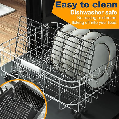 3 Tier Stackable Cooling Rack for Batch Cooling Cookie, Pizza, Cake-15.8”x 10”- Heavy Duty Cooling Racks for Cooking and Baking, Oven and Dishwasher Safe Baking Supplies-Black - Image 7