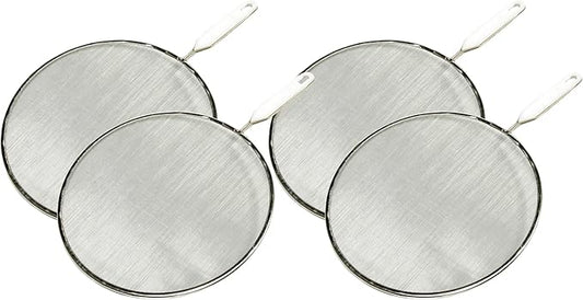 Chef Craft Select Splatter Screen, 10 inches in diameter, Stainless Steel (Pack of 4) by ChefCraft