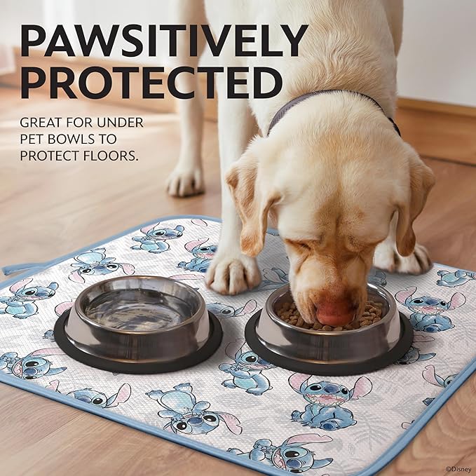 Disney Dish Drying Mats for Kitchen Counter (2 Pack) – 16" x 18" Absorbent Kitchen Drying Mats for Dishes – Fast-Drying, Machine Washable Dish Mats – Mickey & Minnie, Winnie the Pooh, & Stitch - Image 5
