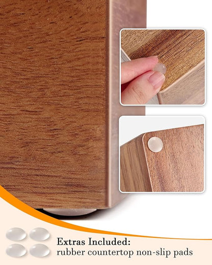 Wooden Paper Towel Holder, Napkin Holder for Bathroom Kitchen Countertop, C-Fold, Z-Fold, Trifold Hand Paper Towel Holder Dispenser