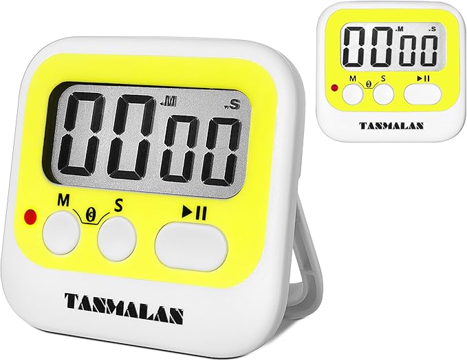 Easy to USE, Digital Timer Kitchen Timer, Magnetic Timer,Tanmalan (6.0-Yellow) by Tanmalan