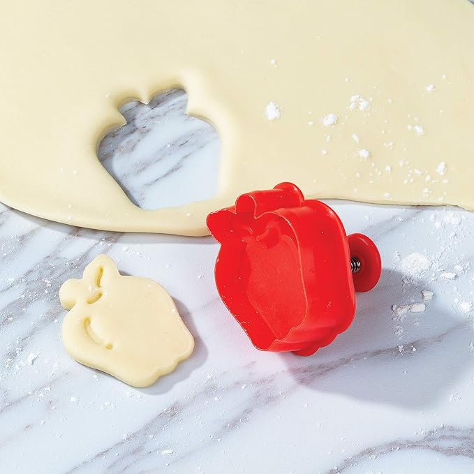 Fox Run Lovers Pie Cutter Set, Set of 4, Multicolor