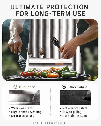 Syntus Chef Apron for Men Women Kitchen Cooking Apron with Pockets, Adjustable Bib Aprons Stain Resistant - Image 7