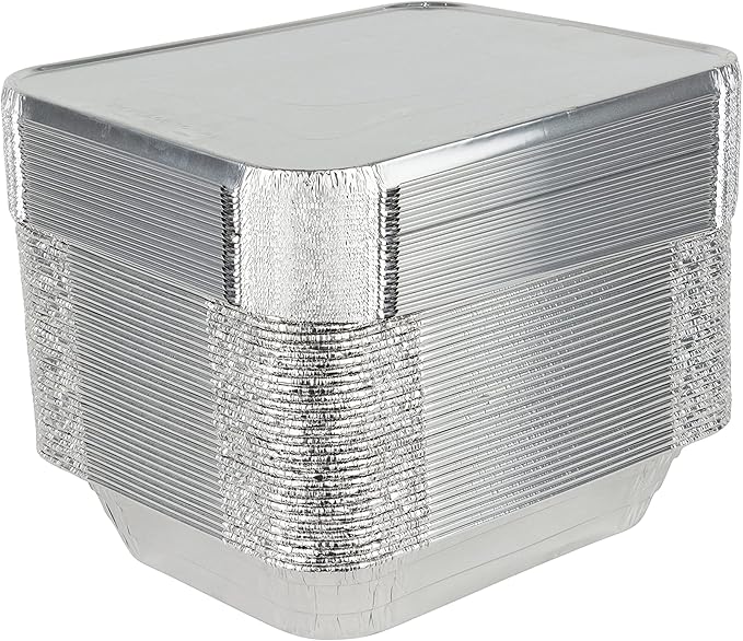 Stock Your Home 9x13 Aluminum Trays with Lids (10 Pack) – Disposable Half Size Deep Pans for Cooking, Storage, BBQ, Grilling, Catering - Image 8