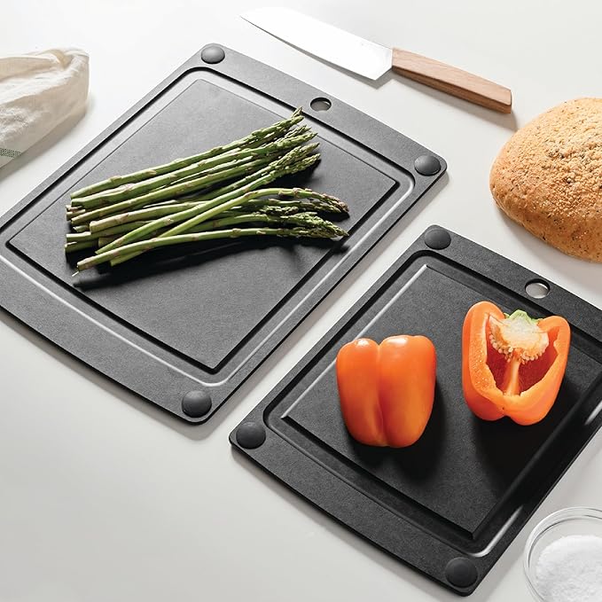 Epicurean All-In-One Cutting Board with Non-Slip Feet and Juice Groove, 11.5" × 9", Slate/Black - Image 6