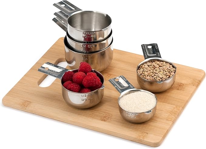 Hudson Essentials Stainless Steel Measuring Cups Set (6 Piece Set) - Image 4