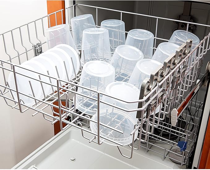 DuraHome Deli Containers with Lids 24oz. Leakproof 30 Sets BPA-Free Plastic Food Storage Cups Clear Airtight Takeout Container Heavy-Duty, Microwaveable Freezer Safe Disposable/Reusable - Image 5