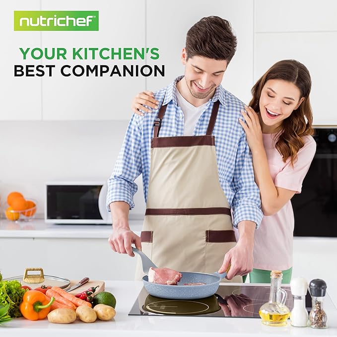 NutriChef 22‑Piece Non‑Stick Ceramic Pots and Pans Set – For All Cooktops Including Induction – PTFE & PFAS Free, Includes Bakeware & Utensils - Image 9
