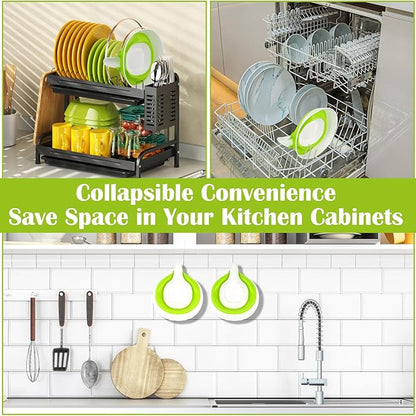 Collapsible Colander - Small Strainer Basket, Side-Drain Design, Dishwasher Safe Food Strainer for Pasta, Fruits, Vegetables