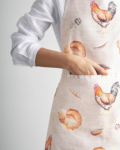 Maison d' Hermine 100% Cotton Apron for women with Pocket Kitchen Chef Apron for Men Cooking Mothers Day Gifts