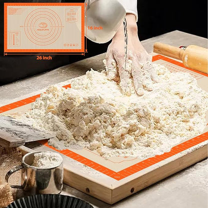 Silicone Baking Mat Set of 5, Nonstick Reusable Pastry Mat, Silicone Bread Sling & Loaf Pan Liners for Bread, Macaron Baking Mat for Cookie, Macarons - Image 4