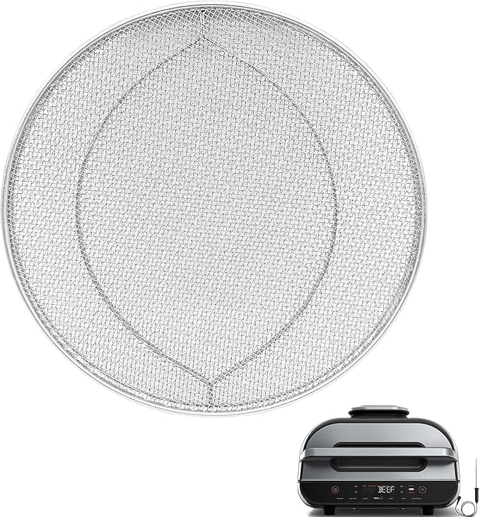 Splatter Shield for Ninja FG551 Foodi Smart XL Grill, Replacement Stainless Steel Splatter Screen Air Fryer Accessories for Ninja FG551 Foodi Smart XL 6-in-1 Indoor Grill