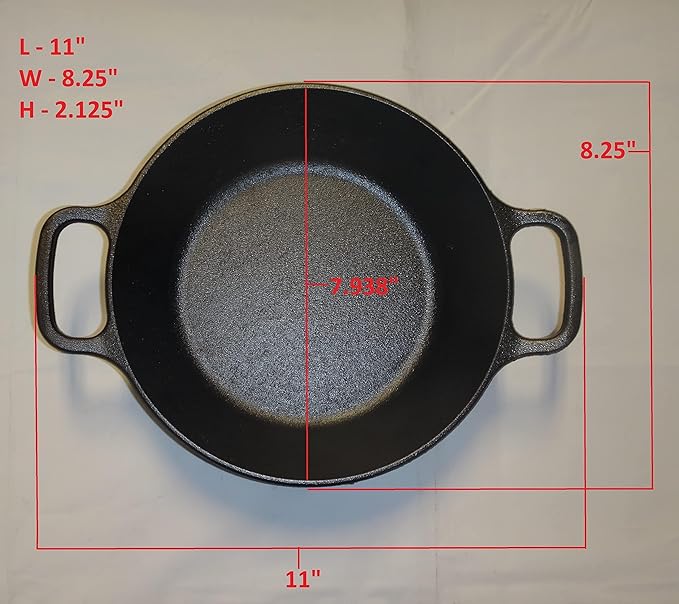 Lodge 8 Inch Pre-Seasoned Cast Iron Skillet - Dual Assist Handles - Use in the Oven, Stove, Grill, or Over a Campfire - Black (Pack of 3) - Image 4