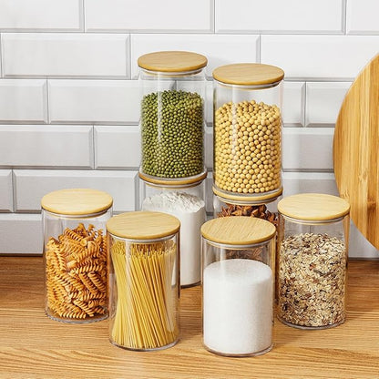 OneDream Glass Jar with Lid - 6 Pack 32oz Clear Candy Jar, Coffee Storage Jar Canister for Candy, Nuts, Grains, Flour, Beans, Oats and More - Image 8