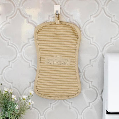 All-Clad Premium Pot Holder & Hot Pad: Heat Resistant to 500 Degrees - 100% Cotton, 10"x6.25" Hot Pad for Kitchen and Barbeque, 4-Pack, Cappuccino - Image 5