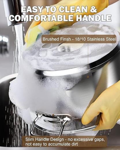 Cooks Standard Stockpots Stainless Steel, 20 Quart Professional Grade Stock Pot with Lid, Silver - Image 6