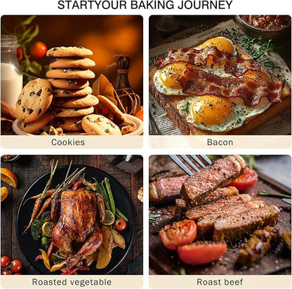 GIUOIDUO 2 Pack Half Sheet Baking Pans,Commercial Quality Baking Sheet Pan Set,Carbon Steel Cooking Pans, Non Stick Baking Sheet for Oven,Large Thick Cookie Tray Pans for Baking（17.5 * 11.8 * 1inch） - Image 4