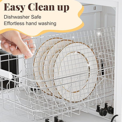 Cooling Racks for Cooking and Baking - 2 PCS 10" x 16" Grid Wire Baking Rack for Oven Cooking, Baking, Grilling, Roasting - Dishwasher Safe Bacon Rack - Fits Half Sheet Cookie Pan - Image 4