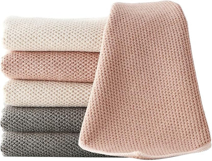 Barista Towel 6 Pack, Extra Thick Microfiber Coffee Cleaning Cloths, Espresso Machine Accessories for Coffee Bar, Steam Wand, Countertop, Milk Frother, 12”x12” by EubooTree