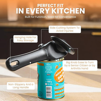 Bellemain- Safe Cut Stainless Steel Ergonomic Can Opener, Manual, Smooth Edge Perfect For Home Chefs and Restauraunts - Image 7