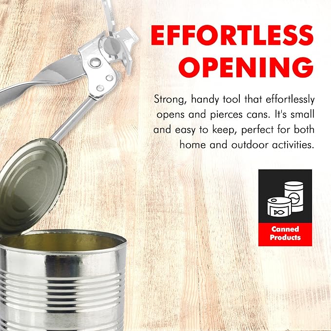 Chef Craft Select Can Opener with Tapper, 6.5 inches in length, Nickle Plated - Image 3
