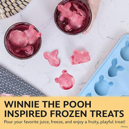 Disney Pooh Silicone Ice Cube Tray – 2 Pack Ice Trays for Freezer with Fun Pooh Ice Molds – Flexible BPA-Free Silicone Molds for Ice, Chocolate, and More