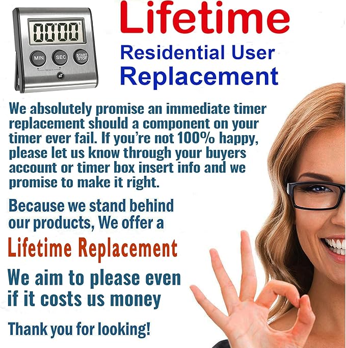 Elegant Digital Kitchen Timer, Stainless Steel Model eT-23, Super Strong Magnetic Back, Loud Alarm, Large Display, Auto Memory, Auto Shut-Off by eTradewinds - Image 2