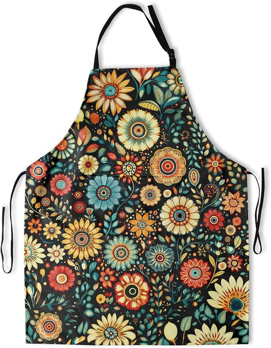 Funny Apron Polyester Grooming Aprons with Pocket for Cooking Kitchen Grilling Adults