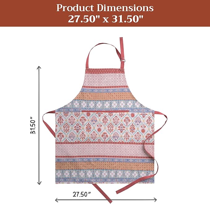 Maison d' Hermine 100% Cotton Apron for women with Pocket Kitchen Chef Apron for Men Cooking Mothers Day Gifts - Image 7