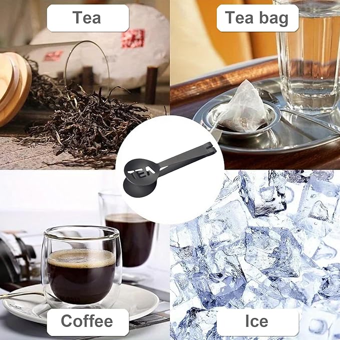 4Pcs Gray Tea Bag Squeezer, Stainless Steel Clip On Strainer, Tea Spoon Tongs For Loose Tea Ice Sugar Cubes, Tea Bag Holder Tea Accessories For Tea Drinkers