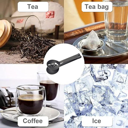 4Pcs Gray Tea Bag Squeezer, Stainless Steel Clip On Strainer, Tea Spoon Tongs For Loose Tea Ice Sugar Cubes, Tea Bag Holder Tea Accessories For Tea Drinkers