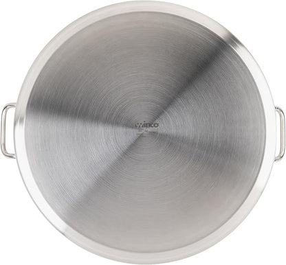 Winco Heavy-Duty Stainless Steel Stock Pot with Cover, 60 Quart - Image 5