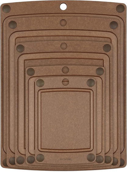 Epicurean All-In-One Cutting Board with Non-Slip Feet and Juice Groove - Non-toxic, Dishwasher Safe, Made in the USA, 10" x 7", Nutmeg - Image 4