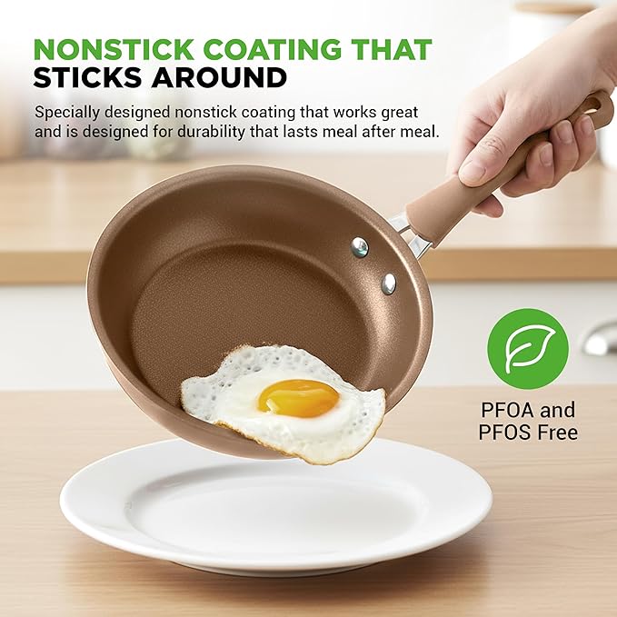 Nutrichef 20 Piece Professional Home Kitchen Cookware and Bakeware, Pots and Pans Set Non Stick Kitchenware, Cool-Touch Handles, Non Toxic, Safe for Gas, Electric, Induction Cooktops, Easy Clean - Image 4