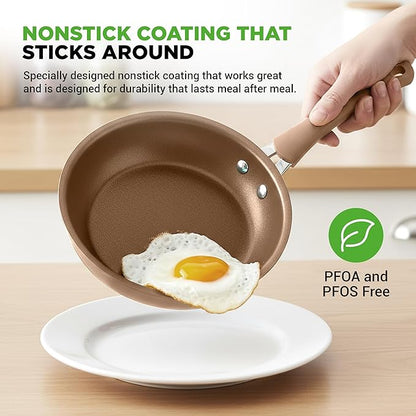 NutriChef 20-Piece Pots and Pans Set Non Stick – Induction Cookware Set, PFAS-Free Nonstick Cookware for All Cooktops, Includes Bakeware & Kitchen Utensils - Image 3