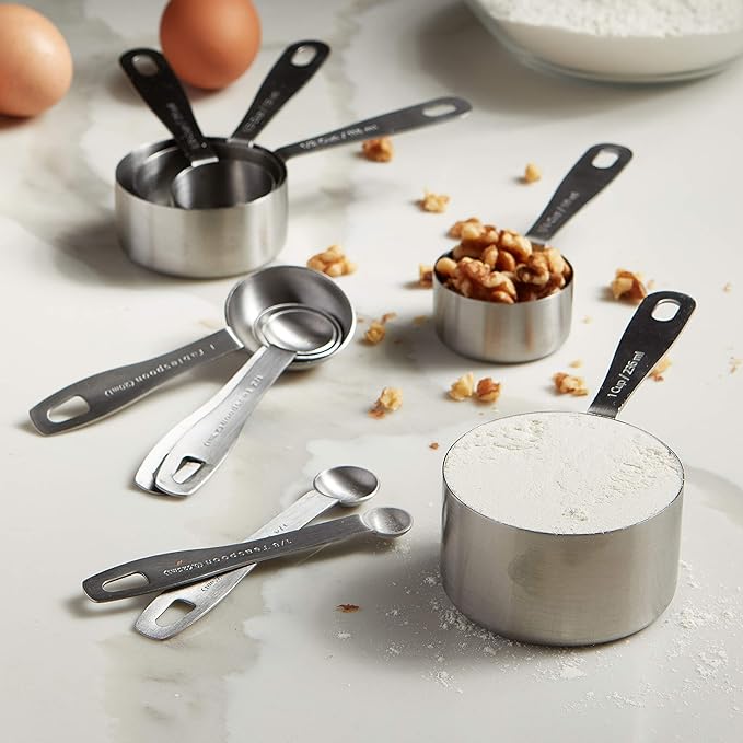 husMait Stainless Steel Measuring Spoons - 5 Piece Heavy Duty Measuring Spoon Set for Dry Food, Spices or Liquids - Image 6