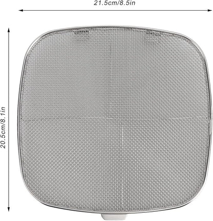 Splatter Guard, Splatter Guards for Frying, Stainless Steel Double Splatter Screen For Fryer Splatter for Oval Barbecue Machine Home