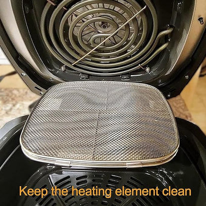 Splatter Guard, Splatter Guards for Frying, Stainless Steel Double Splatter Screen For Fryer Splatter for Oval Barbecue Machine Home