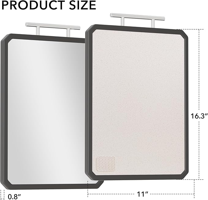 Titanium Cutting Boards for Kitchen, Large 16x11 Inch Pure Titanium and Wheat Straw PP Double Sided Chopping Board, Dishwasher Safe, Easy to Clean - Image 5