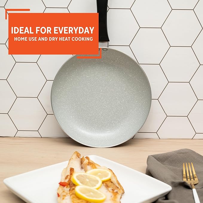 IMUSA 9.5" Premier Ceramic Nonstick Fry Pan with Cool Touch Handle, Matte Black - Image 7