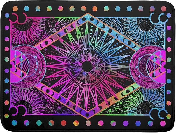 Colorful Microfiber Dish Drying Mat for Kitchen Counter 18 X 24 in Moon Decoration Dishes Pad Coffee Mats by Giwawa