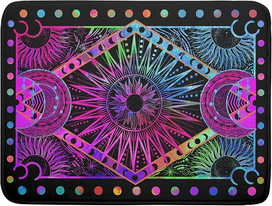 Colorful Microfiber Dish Drying Mat for Kitchen Counter 18 X 24 in Moon Decoration Dishes Pad Coffee Mats by Giwawa
